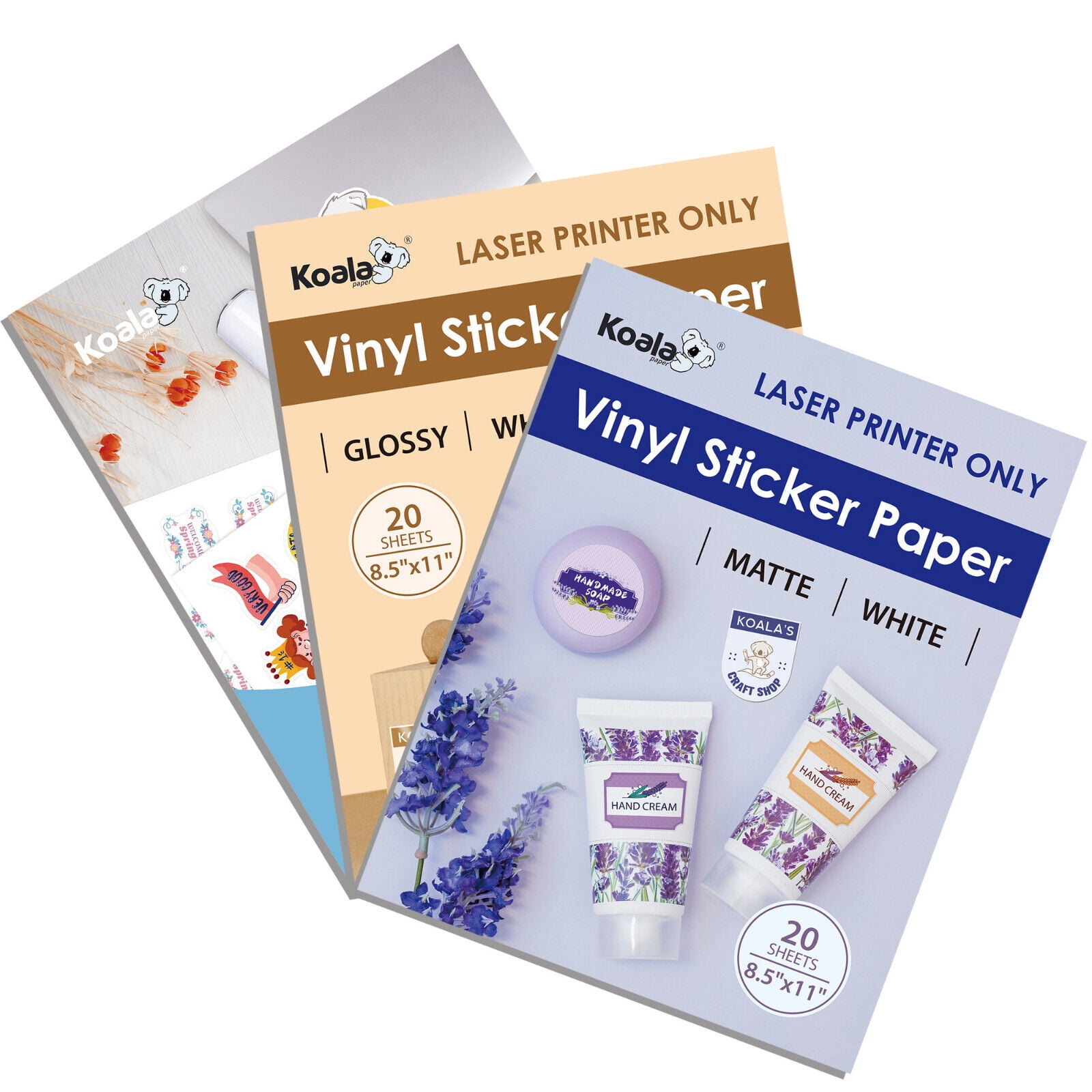 Koala Waterproof Glossy Vinyl Sticker Paper For Inkjet Printer 11x17 i –  koalagp