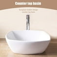 thumbnail image 2 of Mecor Sink Bowl Porcelain Ceramic Vessel with Pop Up Drain, 2 of 6