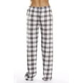 thumbnail image 2 of Just Love Women's Plaid Pajama Pants in 100% Cotton Jersey - Comfortable Sleepwear for Women (Grey - Plaid, 3X), 2 of 2