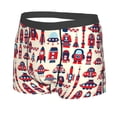 thumbnail image 2 of Kll Rocket Pattern Men'S Cotton Boxer Briefs Underwear-X-Large, 2 of 9