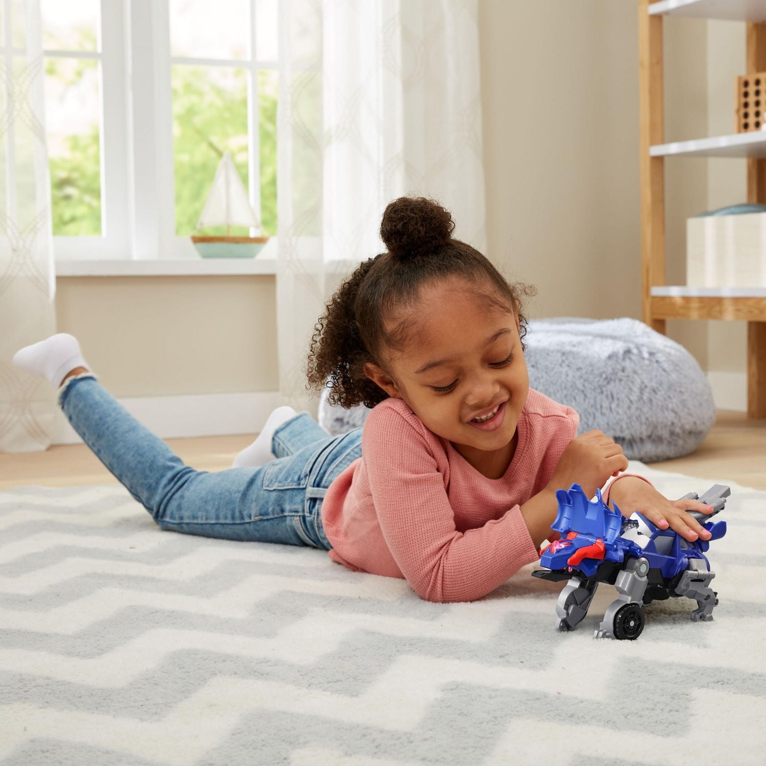 VTech Switch & Go Triceratops Roadster Transforming Dinosaur to Vehicle Toy <br> - English Version