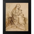 thumbnail image 2 of Unknown 12x14 Black Modern Framed Museum Art Print Titled - The Virgin and Child on a Grassy Bench, 2 of 5