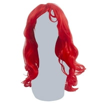 Womens Burlesque Red Synthetic Costume Wig