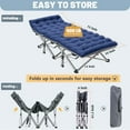thumbnail image 4 of NAIZEA Folding Camping Cots for Adults Camping Bed Camp Cot Portable Military Cot Heavy Duty Wide Sleeping Cots with Carry Bag for Camp Office Use, 4 of 9