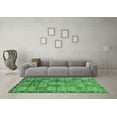 thumbnail image 3 of Ahgly Company Indoor Rectangle Abstract Emerald Green Modern Area Rugs, 5' x 8', 3 of 4