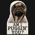 thumbnail image 3 of Am I Puggin You Women's V-Neck T-shirt Funny Pug Puppy Dad Dog Mom Pet Lover Life, 3 of 7