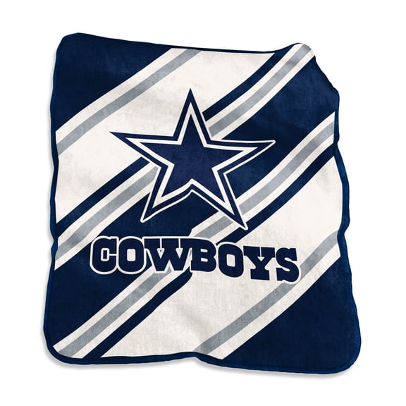 Logo Brands Dallas Cowboys 50" x 60" Raschel Stripe Throw Blanket