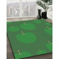 thumbnail image 3 of Ahgly Company Machine Washable Indoor Round Transitional Deep Emerald Green Area Rugs, 7' Round, 3 of 7