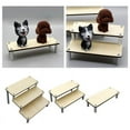 thumbnail image 4 of Action Figure Model Ladder Display Shelf Toy Car Plush Doll Showcase - Wood, 3 Layer, 4 of 6
