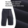 thumbnail image 5 of Hiauspor Men's Outdoor Shorts Quick-Dry Water-Repellent Breathable Mountain Bike Shorts with 6 Pockets, 5 of 6