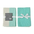 thumbnail image 1 of 3 Pack Dual Waffle Kitchen Towel Set (Seafoam), 1 of 1