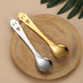thumbnail image 5 of Stainless Steel Hollow Heart Shape Face Spoon Creative Cute Coffee Spoon Ice Cream Small Spoon Wedding Souvenir Spoon Silver Face Handle Spoon 1Pcs, 5 of 5