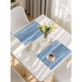 thumbnail image 5 of Blue Placemats Set of 4, Vintage Modern Abstract Art Ombre Placemats for Dining Table, Place Mats for Kitchen Tabletop, Waterproof Wipeable Dining Table Mats Set, 5 of 9