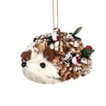 thumbnail image 5 of 8 Pack Woodland Animal Christmas Ornaments, Rustic Sisal Straw Forest Friends with Pinecone Berry, Farmhouse Hanging Decor for Tree, Wreath & Garland, 5 of 9