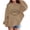 Brown, variant on CPNG Girls Hooded Sweatshirt Football Print Long Sleeve Hoodie Pullover Top Trendy Comfy Daily Casual Loose Sweatshirts