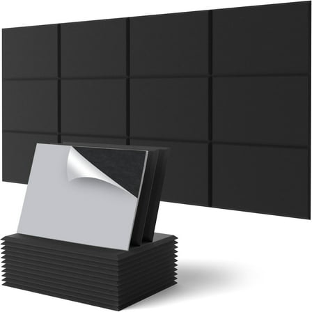 Large Cork Board for Wall 48" x 36", 12 Pack Felt Wall Tiles Pin Board Tack Board for Office, Home, Decoration