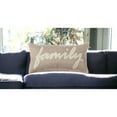 thumbnail image 4 of Tan Family Felt Applique Burlap Throw Pillow, 4 of 9