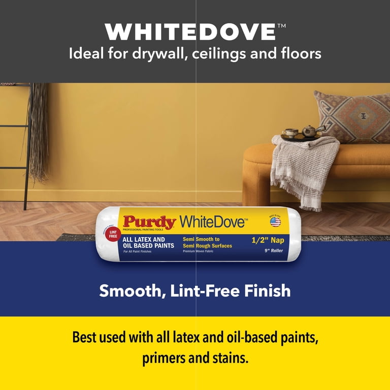 Sherwin-Williams Purdy White Dove Paint Roller Cover, 3/8 in Nap