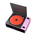 thumbnail image 1 of Inteprter Reproductor de CD portátil ABS con control remoto y USB-C de carga rápida, reproductor de disco CD pequeño y portátil Cables de audio/vídeo púrpura, 1 of 6