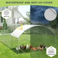 Ataucjin Metal Dome Chicken Coop With Upgrade TriSupporting Chicken