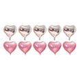thumbnail image 2 of HongHeng 10Pcs Foil Heart Shaped Balloons 17 Inch Heart Mylar Balloons for Baby Shower Wedding Valentine Decorations Love Balloons Party Decorations, 2 of 8