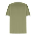 thumbnail image 5 of Elegante blusa de manga corta con cuello redondo y manga abullonada para mujer OAVQHLG3B Store  lin121212, 5 of 5