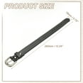thumbnail image 2 of Uxcell 0.7" Leather Belt Bracelet for Men Women, Black, 2 of 6