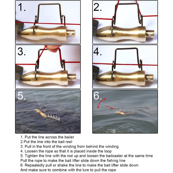 BESTSKY Stainless Steel Fishing Lure Retriever, Sawtooth Bait Saver Tool for Lake and River