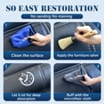 thumbnail image 4 of LANBEIDE Furniture Salve 4oz – Restores, Conditions & Polishes Leather & Wood, Scratch Repair Kit with Brush & Towel – All-in-One, 4 of 7