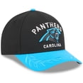 thumbnail image 3 of Men's New Era Black/Blue Carolina Panthers 2025 NFL Draft 9FORTY A-Frame M-Crown Adjustable Hat, 3 of 5