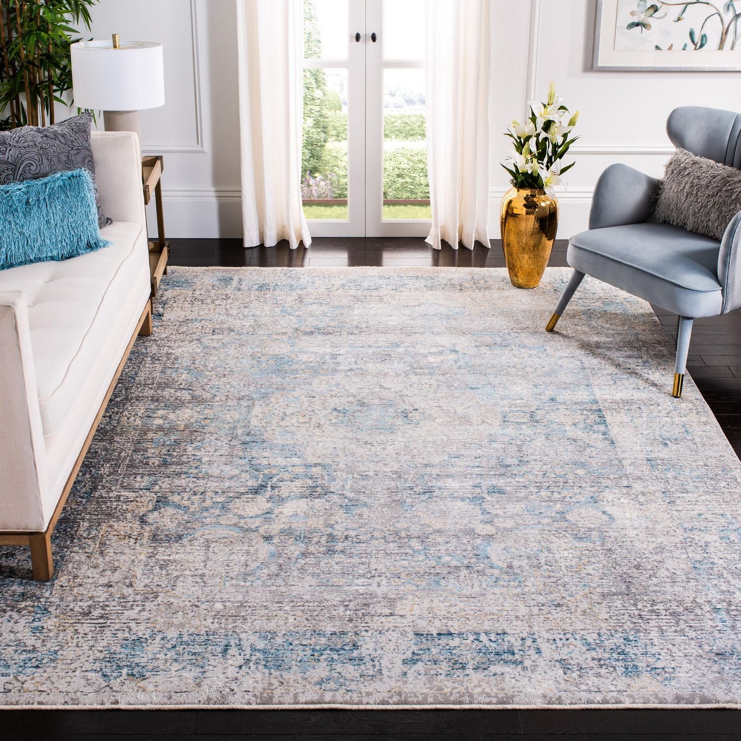 SAFAVIEH Dream Elisa Abstract Overdyed Area Rug