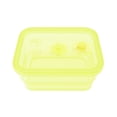 thumbnail image 2 of Silicone Food Storage Container, Foldable Dispensing Box With Exhaust Valve Sealing, for Microwave and Refrigerator, Yellow, 2 of 6