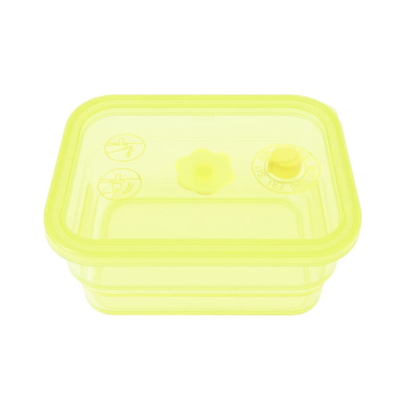 Dvumao Organizers and Storage, Household Silicone Food Storage Container High Transparency Foldable Food Dispensing Box Outdoor Storage Box, Man Gifts