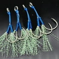 thumbnail image 3 of 50pcs/25 pairs of tied hair hooks for boat fishing, trolling, sea fishing, and lure hooks, blood channel iron plate double hooks. Tackle Box, for freshwater and saltwater,14#, 15#, 16#, 18#, 20#, 3 of 6