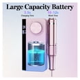 thumbnail image 3 of 35000RPM Rechargeable Nail Drill Manicure Machine With Pause Mode, Electric Nail Sander For Nail Gel Polish, Nail Salon Equipment ,Lightweight and Portable, 3 of 6