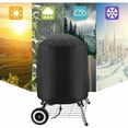 thumbnail image 2 of UV Protection Vertical Round Smoker Cover, Waterproof Oxford Material Provides Unmatched Durability, 75 X 70Cm, Fade Resistant For Long-Term Use, 2 of 5