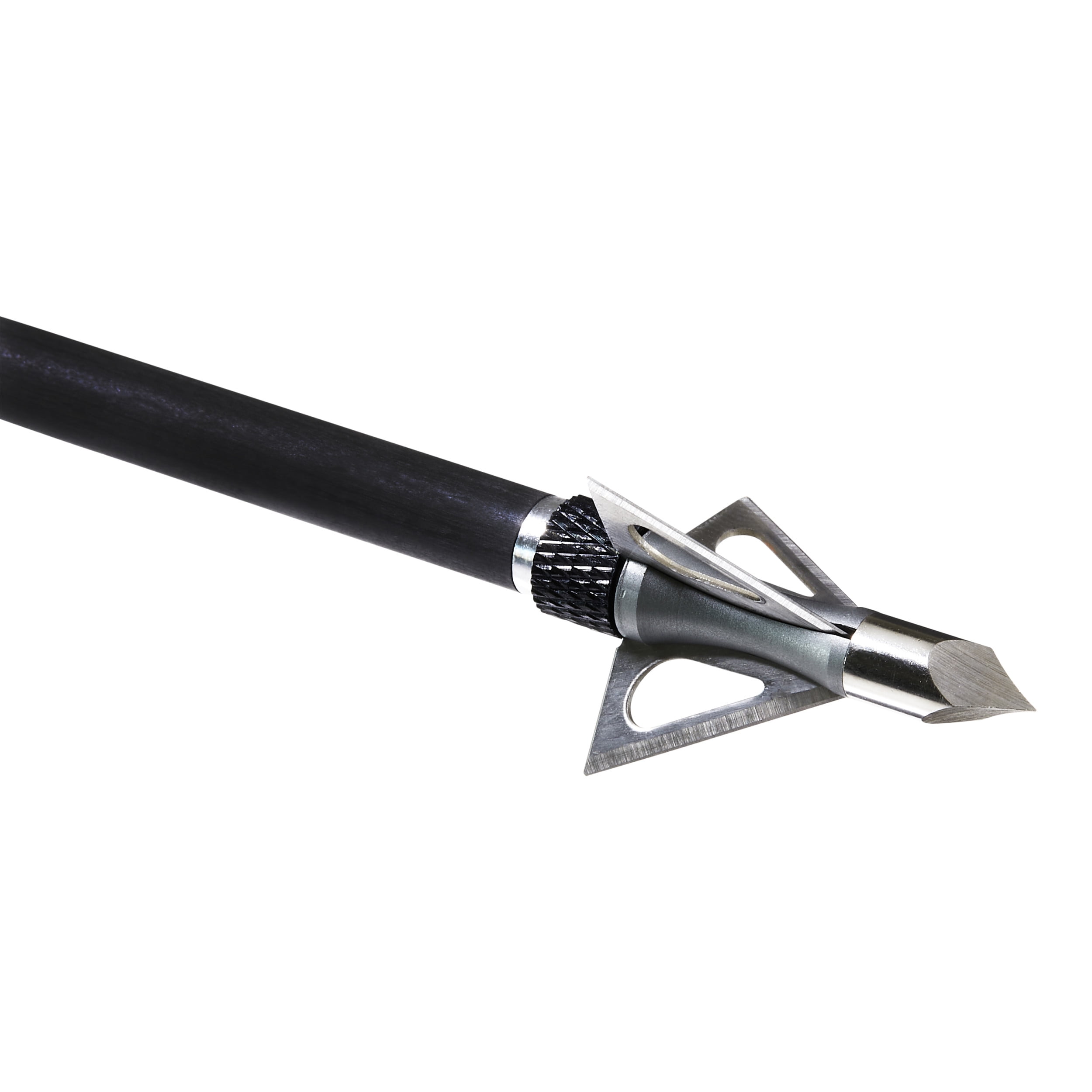 Stryke Impact Fixed Blade Broadhead, 100-Grain, 3-Pack, Aluminum and Steel, 14635, Silver