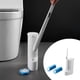 thumbnail image 3 of Injueey Escobilla de baño con 16 cabezales de recarga con líquido de limpieza para cocina Suministros de limpieza para el hogar, 3 of 5