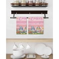 thumbnail image 3 of Easter Gnomes Bunnies Kitchen Dish Towels for Drying Dishes Set of 2, Spring Easter Eggs Floral Pink Wood Waffle Weave Microfiber Hand Tea Bathroom Towels Quick Dry & Absorbent Towel 15.7x23.6, 3 of 7