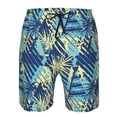 thumbnail image 3 of Balery Hawaiian Style Traje de Baño Estilo Hawaiano para Hombre, Shorts de Secado Rápido con Bolsillos-Small, 3 of 6