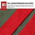 thumbnail image 7 of Double Hammock 2 People,DFITO Canvas Cotton Hammock with Carrying Bag Travel, Beach, Backyard (Red Stripes), 7 of 7
