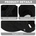 thumbnail image 3 of 54-60cm cap circumference adjustable summer empty top cap female breathable can hang mask sunshade sunscreen cap - black, 3 of 5