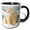Black/White, variant on 3drose, Usa, Alaska, Artic Nwr, Polar Bear Sow Sits on a Barrier Island., 15oz Mug