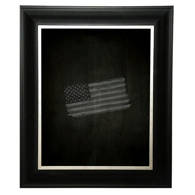 Rayne Mirrors American Made Rayne Grand Black and Aged Silver Blackboard/Chalkboard