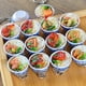 thumbnail image 5 of Llavero con Forma de Cuchara de Arroz y Tapa de Comida Simulada, Juguete de Comida Simulada, Cuenco Pequeño de Porcelana Azul y Blanca, Colgante de Arroz Seco, Bolsa de Decoración para Persona, 3 Pie, 5 of 6