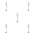 thumbnail image 2 of kurtrusly Earring Display Stand Human Ear Model Organizer Holder Showcase Stud Jewelry Left Translucent Height: 18cm 5Set, 2 of 6