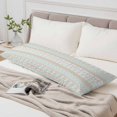 thumbnail image 6 of Light Green Boho Striped Body Pillow Cover 20 x 60 Inch Decorative Pillow Cover Southwestern Ethnic Tribe Vintage Lumbar Pillowcase Seasonal Rectangle Cushion Case for Couch Sofa Bed Living Room, 6 of 9