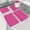 Pink, variant on ajkijo 5-Piece Memory Foam Bath Mat Rug,Ultra Soft and Non-Slip Bathroom Rugs, Water Absorbent and Machine Washable Bath Rug for Bathroom, Shower, and Tub Blue