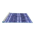 thumbnail image 2 of Ahgly Company Machine Washable Indoor Rectangle Oriental Blue Industrial Area Rugs, 2' x 4', 2 of 4