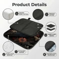 thumbnail image 4 of Crow Raven Flowers Gothic Black Foldable Seat Cushion for Bleachers, Stadium Seats, Camping & Outdoor Events, Portable Lightweight Pad with Carabiner, 4 of 6